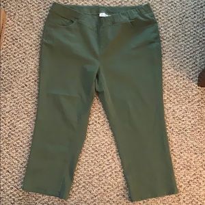 Denim & Co. 22W Olive Green Pants